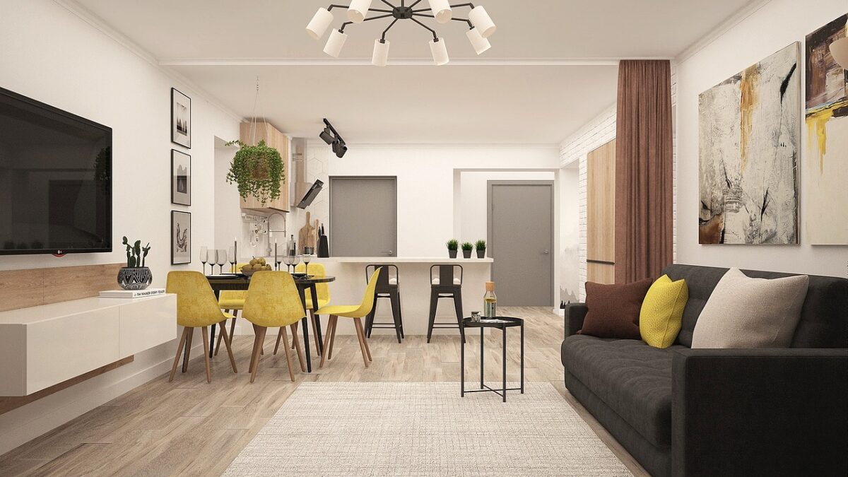 Jak urządzić pokój dzienny z sypialnią 20 m²
