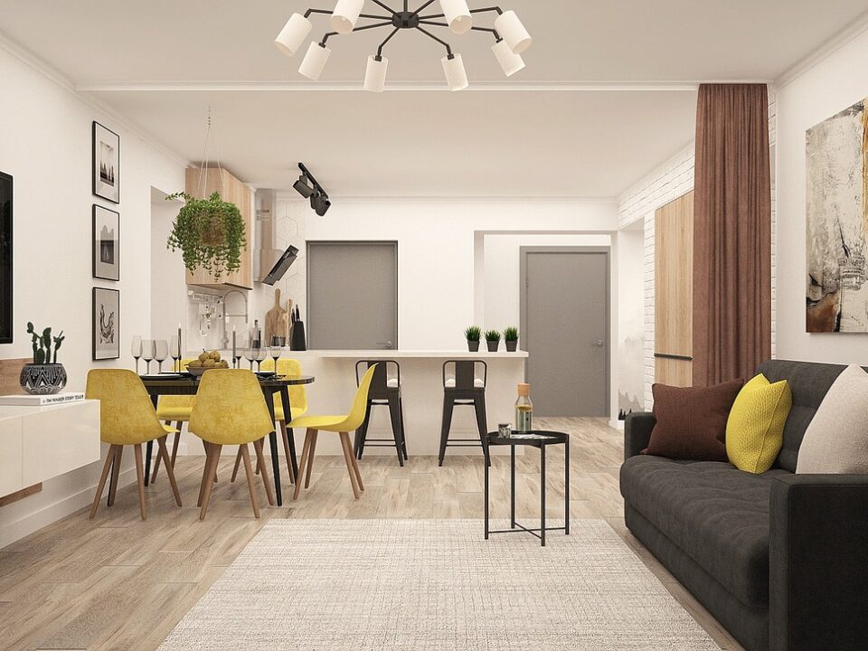 Jak urządzić pokój dzienny z sypialnią 20 m²