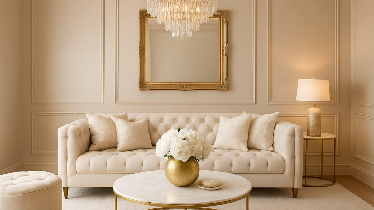 Kolor szampański – do jakich wnętrz pasuje