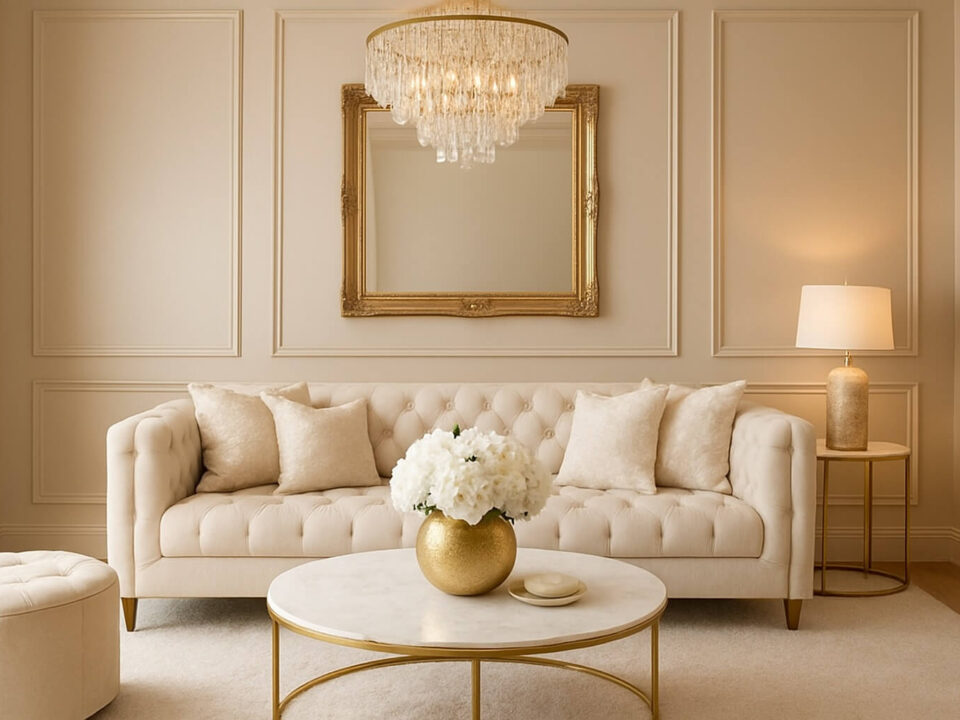 Kolor szampański – do jakich wnętrz pasuje